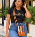 MINI SAC BANDOULIERE MARRON KITA (POUPEE ASHANTI)