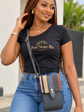 MINI SAC BANDOULIERE NOIR KITA (POUPEE ASHANTI)