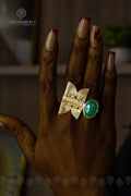 BAGUE PIERRE AGATE VERTE