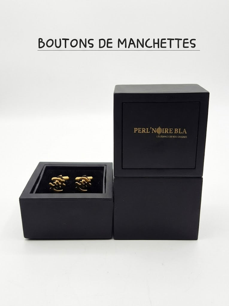 Boutons de manchette OR plaqué